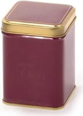 Produktbild von Dose "Avalon Marsala", 100g eckig, Stülpdeckel 9,8 x 6,5 x 6,5 cm