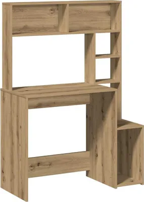Obrázek produktu pro Psací stůl s policemi dub artisan 100x45x140cm kompozitní dřevo