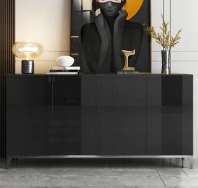 Produktbild von Sideboard Luxus Schrank Regal Holz Anrichte Wohnzimmer Modern Designer