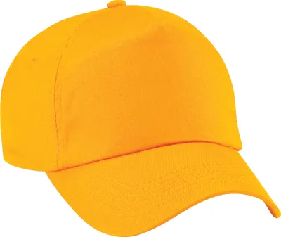 Image de Casquette de baseball Beechfield unie 5 panneaux Original RW201 (taille unique) (Or)
