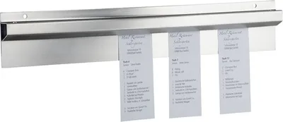 Immagine prodotto di Barra portatarghette APS, altezza: 20 mm, lunghezza: 600 mm, larghezza: 80 mm