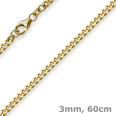 3mm-Panzerkette-750-Gelbgold-60cm