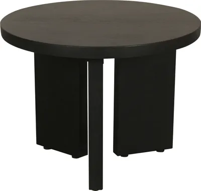 Produktbild von byLIVING Beistelltisch ROUND / Rund / Massivholz Akazie schwarz / D 40, H 30 cm