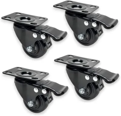 Produktbild von Set von Kugelrollen 50 mm 40 kg 4x mit Bremse