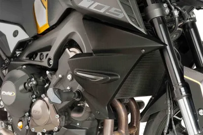 Produktbild von PUIG 9378C Kühlerdeckel passend fuer YAMAHA MT-09 Carbon look