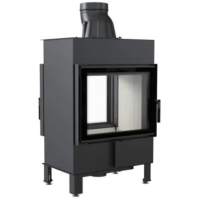 Produktbild von Kamineinsatz aus Stahl LUCY Tunnel 12 kW Ø 200 Doppelverglassung