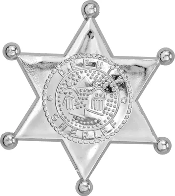 Produktbild von Sheriffstern silber – Klassisches Western-Accessoire für Cowboy-Kostüme
