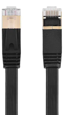 Obrázok produktu pre CAT7 RJ45 600 MHz, tienený sieťový kábel, plochý ethernetový kábel, 10 m