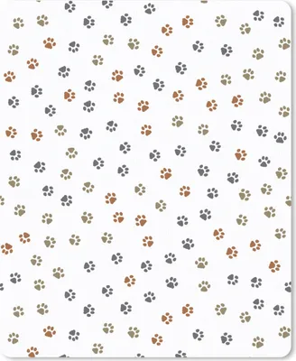 Produktbild von MuchoWow® Mauspad Mousepad Katzen - Pfotenabdruck - Haustiere - Muster 30x40 cm - Mousepads - Maus Mat - Pad - Mausunterlage - Mausmatten