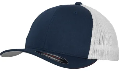 Produktbild von Urban Classics Flexfit Mesh Trucker 2-Tone Cap Trucker Basecap Mit Netz, Größe: S/M; Farbe: Navy/White