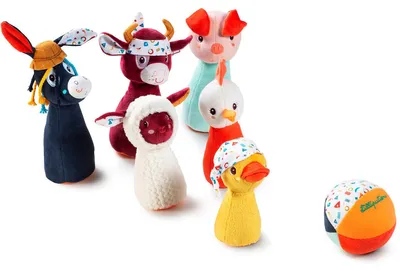 Produktbild von Lilliputiens Meine Erste Bowlingkegel-farm Mehrfarbig  Mehrfarbig One Size