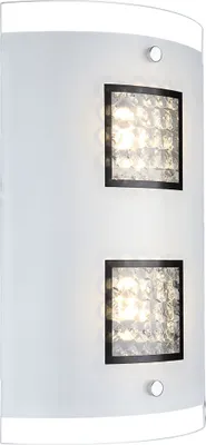 Produktbild von LED Wandleuchte, Kristalle, Chrom, Glas opal klar, H 30 cm