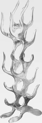 Produktbild von modernes Weinregal Flame 93cm Silber für 9 Flaschen Flaschenhalter Flaschenregal Weinständer Bodenstehend Metall Dekoflaschenregal Regal