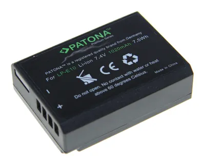 Produktbild von PATONA 1213, 1020 mAh, 7,4 V, Lithium-Ion (Li-Ion)