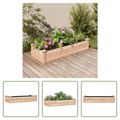 Produktbild von The Living Store Hochbeet mit Einsatz 120x45x25 cm Massivholz Tanne