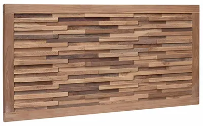 Produktbild von vidaXL Kopfteil Wandmontiert Natur 100 cm Massivholz Teak