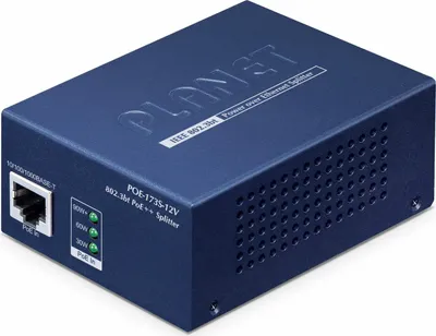 Produktbild von PLANET POE-173S-12V, Blau, Metall, PoE, 0 - 50 °C, -10 - 70 °C, 5 - 95%