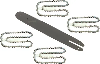 Produktbild von 35 cm (14") / 1,3 mm / 3/8" / 50 TG lišta + 4x sada řetězů pro řetězovou pilu STIHL
