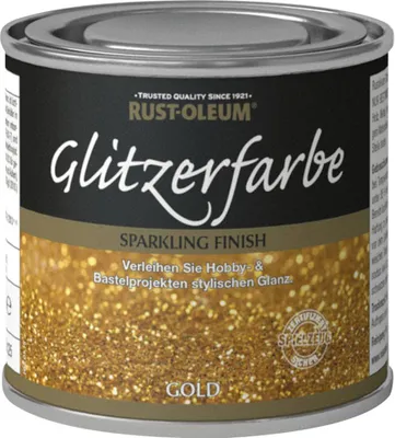 Produktbild von Rust-Oleum Glitzerfarbe Decklack 125 ml gold