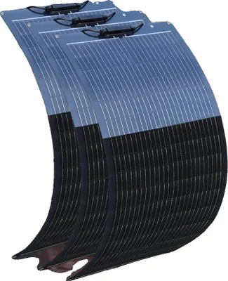 Imagen del producto de Panel solar, semiflexible, alta eficiencia, 300W. Incluye 3 paneles de 100W