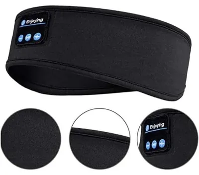 Produktbild von Bluetooth-Musik-Schlafmaske, Bluetooth-Sportstirnband mit Anruffunktion, lässiges Yoga-Stirnband, geeignet für Sport, Schlaf und Reisen.