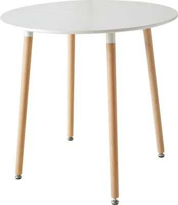 Zdjęcie produktu dla Stół jadalny – stół kuchenny – mały (do 120 cm) – z tworzywa sztucznego – minimalistyczny, nowoczesny – wymaga montażu – biały