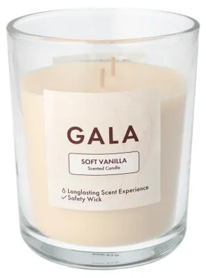 Produktbild von 6 "GALA" Duftkerze im Glas Ø 10,5 cm · 12,4 cm creme - Soft Vanilla "Tokio Large"