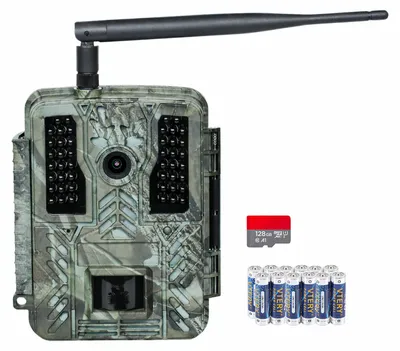 Produktbild von Siltcon® Wildkamera 4K 60MP mit Nachtsicht & WLAN – Jagdkamera mit Bewegungsmelder – 120° Weitwinkel – IP67 – 128GB SD & Stativ