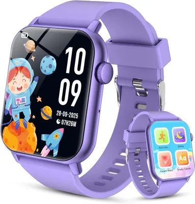 Produktbild von Smartwatch für Kinder mit Herzfrequenzmessung, Schlafüberwachung und 24-Stunden-Aktivitätsaufzeichnung IP68-er Schrittzähler