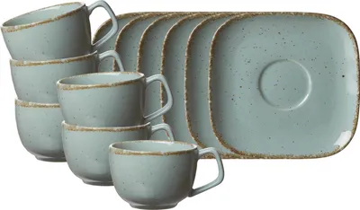 Produktbild von Ritzenhoff & Breker Casa Kaffeetasse mit Untertasse 6er Set - blau