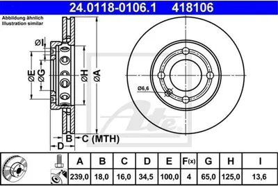 Image de Disque de frein ATE 24.0118-0106.1
