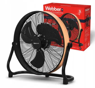 Immagine prodotto di CIRCOLATORE D'ARIA DA PAVIMENTO, GRANDE VENTILATORE, 40 cm, WEBBER, SILENZIOSO