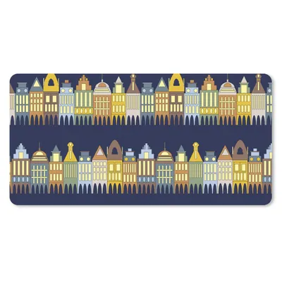 Produktbild von MuchoWow® Mauspad Mousepad Muster - Häuser - Gebäude 60x30 cm - Mousepads - Maus Mat - Pad - Mausunterlage - Nachhaltig