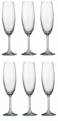 Produktbild von Bohemia Sylvia Sektgläser 6er Set 220 ml Kristallglas