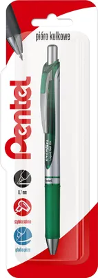Image de Stylo à bille 0,7 mm EnerGel BL77 vert, 1 pièce - PENTEL