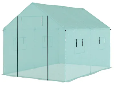 Produktbild von Outsunny Foliengewächshaus, 2 x 3 x 2 m Gewächshaus, Treibhaus mit Rollfenster