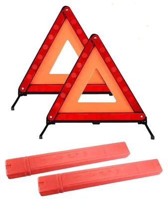 Productafbeelding van Waarschuwingsdriehoek met opbergbox, 2 stuks