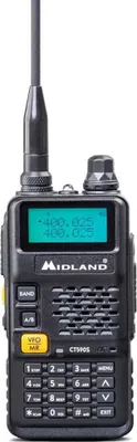 Zdjęcie produktu dla Midland CT590 S, Profesjonalne radio mobilne (PMR), 128 kan., VHF 114 - 146/ UHF 430 - 440, LCD, 2-pin Kenwood, Wbudowany