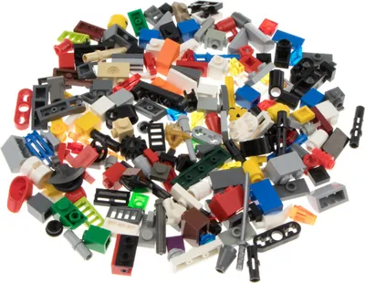Produktbild von 200 Lego Classic Kleinteile 60g Sondersteine Bau Steine Zubehör bunt gemischt
