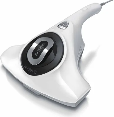 Produktbild von Brandson Milben Handstaubsauger 300W, Milbensauger, vernichtet 93 % Milben, chemiefreie Reinigung, Absaugen, Desinfizieren von Matratzen mit UV-C Licht, für Allergiker, weiß