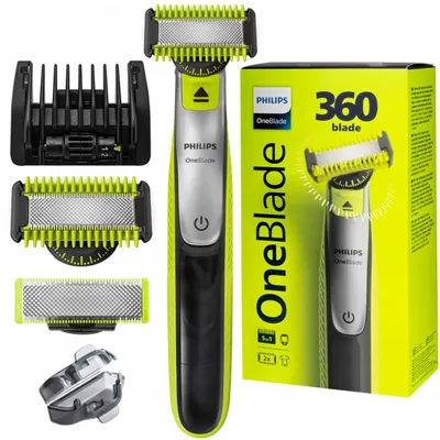 Produktbild von Philips Oneblade 360 Trimmerrasierer QP2834/20 wasserdicht für Gesicht und