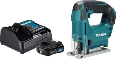Image de Makita JV 101 DSA1 Scie sauteuse sans fil 12 V max. 65 mm + 1x batterie 2,0 Ah + chargeur