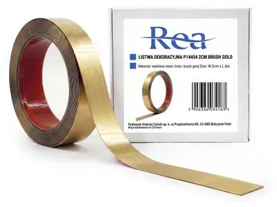 Obrázok produktu pre Samolepiaca Dekoratívna Lišta Rea P14454 Štetec Zlato