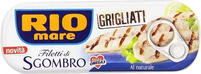 Produktbild von 6x Rio Mare Filetti di Sgombro Grigliato al Naturale Gegrillte Makrelenfilets 120g reich an Omega 3