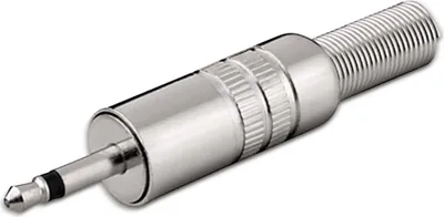 Produktbild von 3,5 mm Klinkenstecker, mono, 2 polig, Metallgehäuse (22220510)