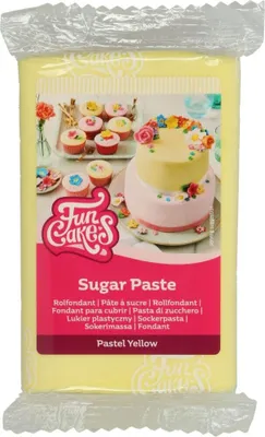 Produktbild von FunCakes Fondant Pastellgelb / Pastel Yellow 250 g