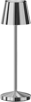 Zdjęcie produktu dla Ściemniana bezprzewodowa lampa stołowa LED EMILY H25cm, srebrna, ciepła biel