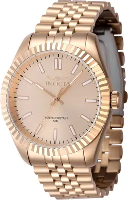Immagine prodotto di Invicta Specialty 47493 Orologio da Uomo - Movimento al Quarzo - Acciaio Inossidabile con Quadrante in Oro Rosa - 43 mm