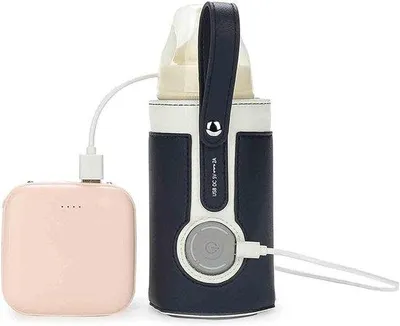 Image de Housse pour chauffe-biberon - Chauffe-biberon USB - 3 réglages de température - 15,4 x 11,6 cm