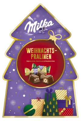 Zdjęcie produktu dla Milka, świąteczny prezent – opakowanie czekoladek świątecznych, 108g